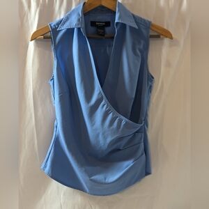 Express Women's Blue Sleeveless Top